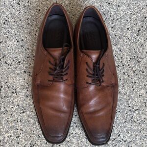 Ecco Men’s Brown Leather Lace-Up Derby Shoes